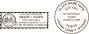 Wyoming Notary Stamps and Seals-Serrated or milled border